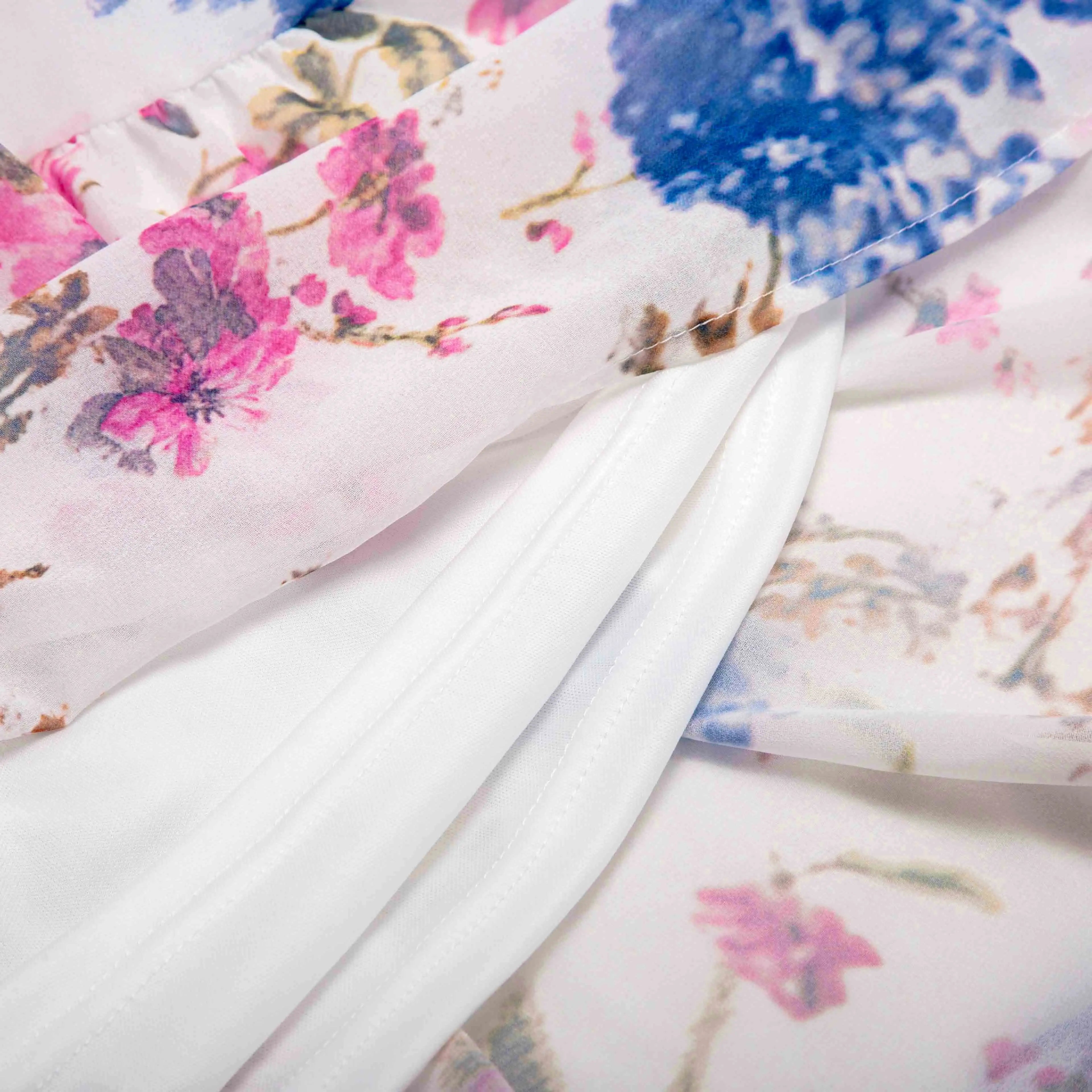 CHCH Women's Summer New Style Hanging Neck Flower Printed Long Dress