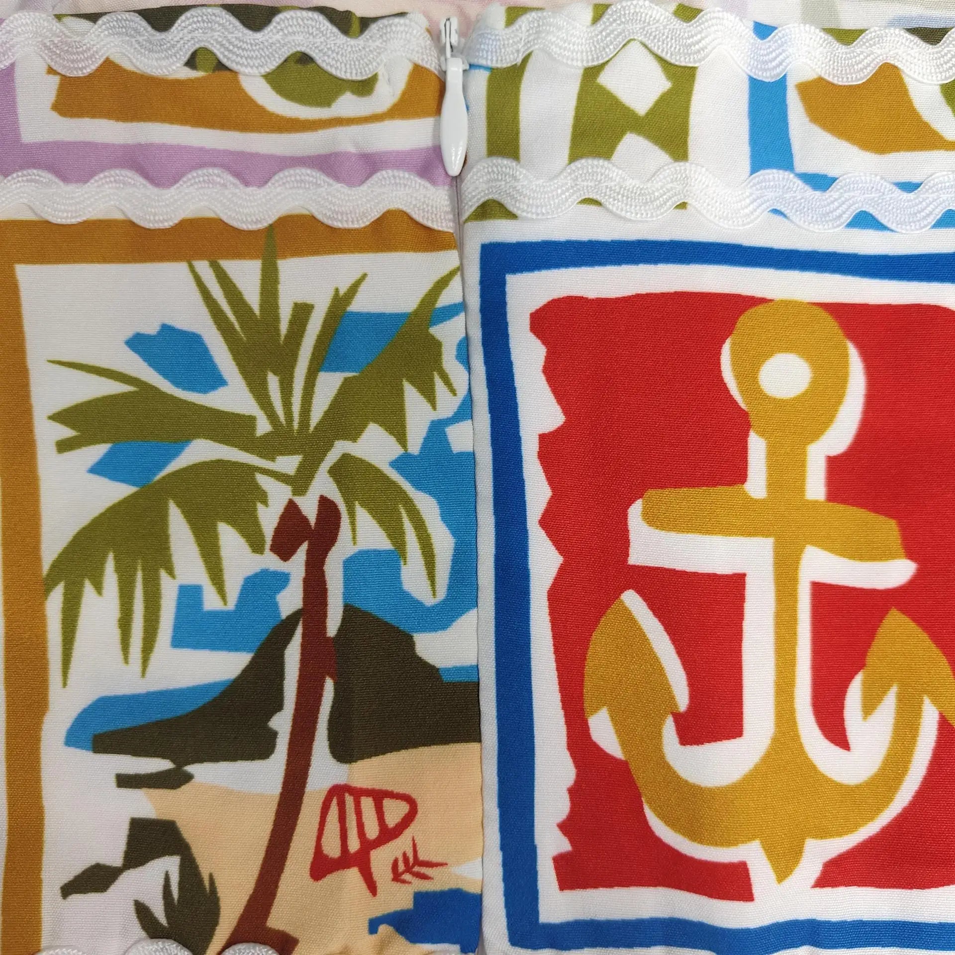 VEITCHE Fruit Plant Print Holiday Women Dress High Waist Slim Sleeveless Beach A-line Suspended Dress Square Collar Summer 2025