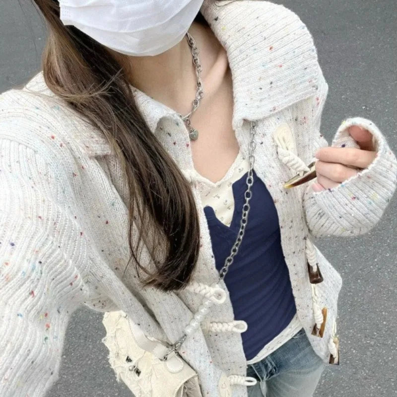 Women Streetwear Fake Two Pieces Long Sleeve T-shirt Floral Lace Trim Casual Slim Fit Tees Female Autumn Winter Bottoming Top