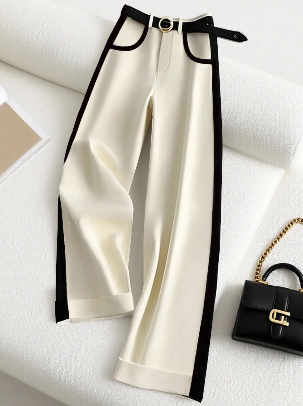 Women's directed vacation elegant leisure fashion outdoor sports slimming versatile Korean and European pants (without belt)